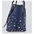 Jimmy Choo Borsa Tote in Pelle Blu Argento Auth BA10728 - vista 4