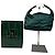 Vintage Gucci Polyester Leder Handtasche Grün
