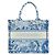 Christian Dior Book Tote de lona bordada Small Azul - vista 2
