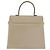 Salvatore Ferragamo Gancini Convertible Top Handle Leather Medium Beige - view 2