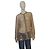 NWT Alberta Ferretti Blusa Transparente de Seda com Apliques de Lantejoulas Nudes Top de Noite IT 44 Bege