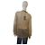 NWT Alberta Ferretti Blusa Transparente de Seda com Apliques de Lantejoulas Nudes Top de Noite IT 44 Bege - vista 2
