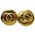 Chanel Orecchini Logo CC 3D Placcati Oro D'oro