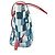 Borsa tote Neverfull Damier e Monogram Patchwork Denim MM di Louis Vuitton Blu - vista 3