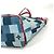 Borsa tote Neverfull Damier e Monogram Patchwork Denim MM di Louis Vuitton Blu - vista 7