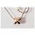 Collana con Pendente Signature X Tiffany & Co. in oro giallo 18k D'oro - vista 2