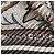 Hermès Bufanda plisada de seda twill con estampado Sous Le Cèdre en marrón / marfil multi Castaño - vista 5