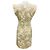 Vestido de lino floral Rosedale de Veronica Beard en piedra caqui / blanco roto - vista 3