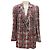 Blazer saco de tweed Príncipe de Gales multi rojo de Thom Browne Multicolor