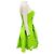 Autre Marque Vestido Mini Bustier con Apliques Lime Skye de Leo Lin Verde - vista 2