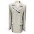 Abrigo de tweed de media temporada blanco / negro de Lanvin