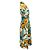 Abito camicia in cotone arricciato stampato floreale multicolore Lela Rose - vista 2