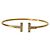 Bracciale Tiffany & Co T Wire in oro giallo 18k e diamanti - vista 4