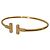Bracciale Tiffany & Co T Wire in oro giallo 18k e diamanti - vista 5