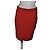 Gonna Zara rossa lunga al ginocchio S Rosso