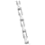 Louis Vuitton Collana Monogram Chain m00307 Argento - vista 4