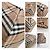 Borsa tote Burberry in pelle nera e tela a quadri Nero Marrone chiaro - vista 12