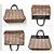 Borsa tote Burberry in pelle nera e tela a quadri Nero Marrone chiaro - vista 13