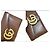Portafoglio Gucci GG Marmont in pelle di vitello marrone e oro Gold hardware - vista 2