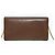 Portafoglio Gucci GG Marmont in pelle di vitello marrone e oro Gold hardware - vista 7