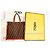 Borsa Shopper Fendi FF Zucca Jacquard Marrone Rosso - vista 8
