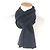Sciarpa in cashmere Monogram Louis Vuitton Nero Blu navy - vista 2