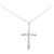 Autre Marque Collana con Croce in Diamanti in Oro Bianco Au750 Argento
