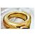 Chaumet 18k Gelbgold Dome-Ring mit blauem Saphir-Cabochon Golden - Ansicht 6