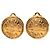 Orecchini rotondi a clip in oro placcato Chanel 31 Rue Cambon D'oro