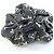 Scrunchie in denim jacquard Monogram Louis Vuitton Marrone - vista 2