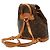 Zaino Montsouris PM Monogramma Louis Vuitton Marrone - vista 2