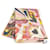 Hermès Sciarpa Jean 140 Faubourg Rainbow HERMES Rosa Multicolore