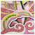 Hermès Sciarpa Jean 140 Faubourg Rainbow HERMES Rosa Multicolore - vista 7