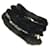 Sciarpa Infinity Gucci nera e blu in seta e pelliccia Nero  - vista 10