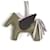 Hermès Portachiavi Hermes Cheval Rodeo Pegasus PM Marrone Beige  - vista 3