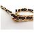 Medaillon CINTA CHANEL NOVA COM CORRENTE ENTRELAÇADA E MEDALHÃO TREVO LOGO CC T80 Dourado - vista 16