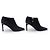 BOTINES LOUIS VUITTON DE TACÓN BAJO TAMAÑO 36 EN SEDA NEGRA Negro - vista 3