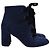 Stivaletti con lacci Chloé in suede blu navy