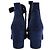 Stivaletti con lacci Chloé in suede blu navy - vista 3