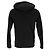 Balmain Kapuzenpullover mit Reißverschluss aus schwarzer Baumwolle - Ansicht 3