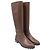 Botas altas de cuero marrón Stuart Weitzman City Castaño Roja - vista 3