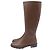 Botas altas de cuero marrón Stuart Weitzman City Castaño Roja - vista 4
