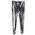 Tom Ford Leopard Print Sequined Leggings in Silver Polyamide Silvery