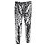 Tom Ford Leopard Print Sequined Leggings in Silver Polyamide Silvery - view 2