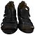 Sandali con tacco a taglio Jimmy Choo in pelle nera Nero - vista 2