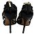 Sandali con tacco a taglio Jimmy Choo in pelle nera Nero - vista 3