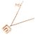 Collana in oro rosa Louis Vuitton con pendente Arc de Triomphe D'oro