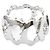 Cartier C Doing Diamant Weißgold Bandring Silber - Ansicht 3