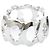 Cartier C Doing Diamant Weißgold Bandring Silber - Ansicht 4