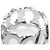Cartier C Doing Diamant Weißgold Bandring Silber - Ansicht 6